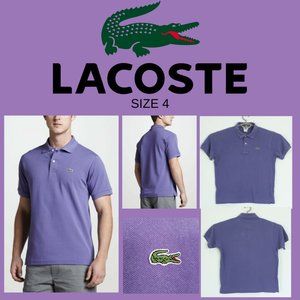 LACOSTE Polo, Purple, size 4 / S